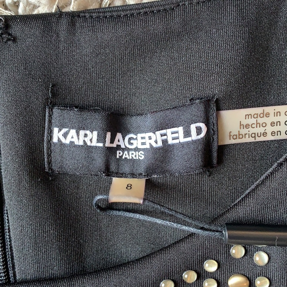 KARL LAGERFELD Black Studded Dress - Picture 10 of 11